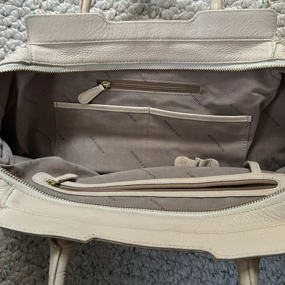 Brahmin Cream Satchel - Picture 5 of 11